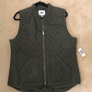 Women vest size L color green